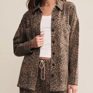Z Supply All Day Jacket - Leopard
